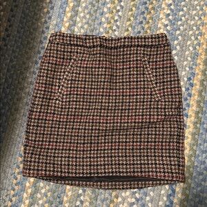 J.Crew Wool Skirt tweed color herringbone